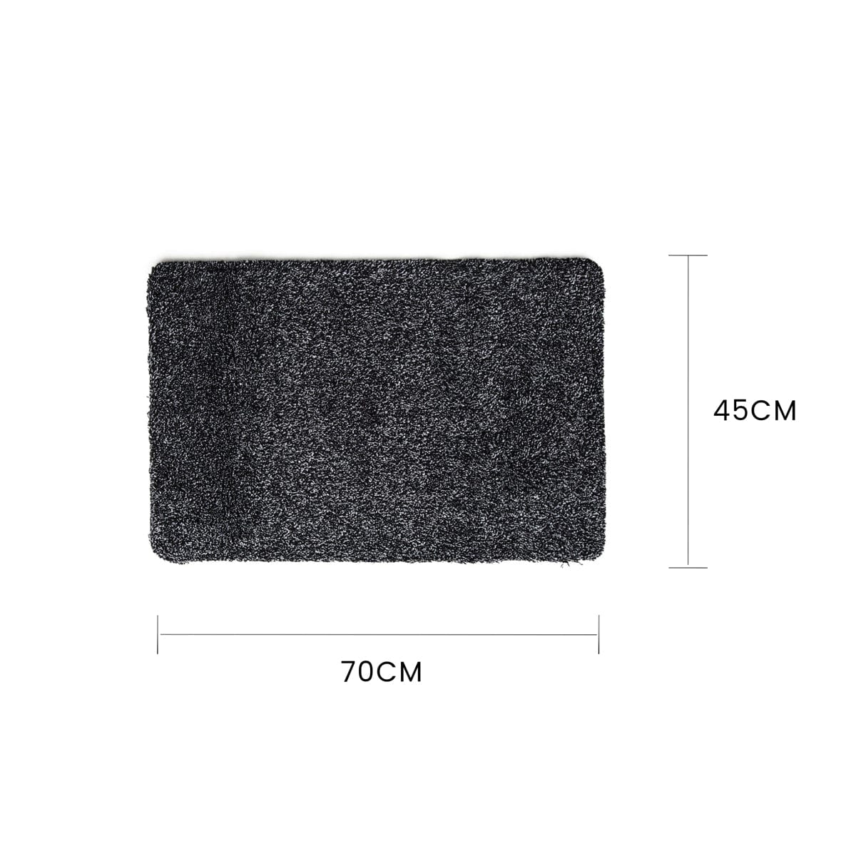 Living Today 2 x Super Absorbent Microfibre Doormat Non Slip Heavy Duty Dirt/Mud Rug Floor Carpet