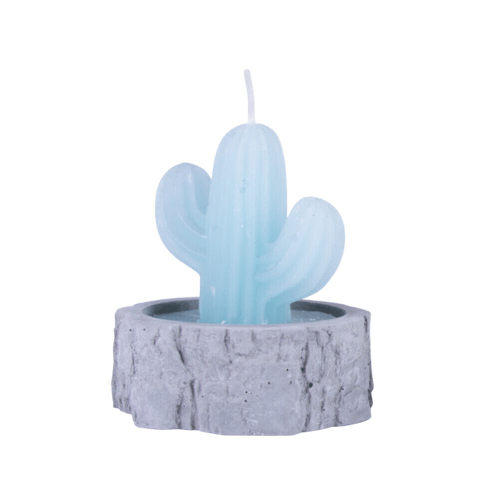 Lazy Dayz 4Pcs/set Simulation Plant Cactus Candle Tea Light Home Decor Table Tealight Mini