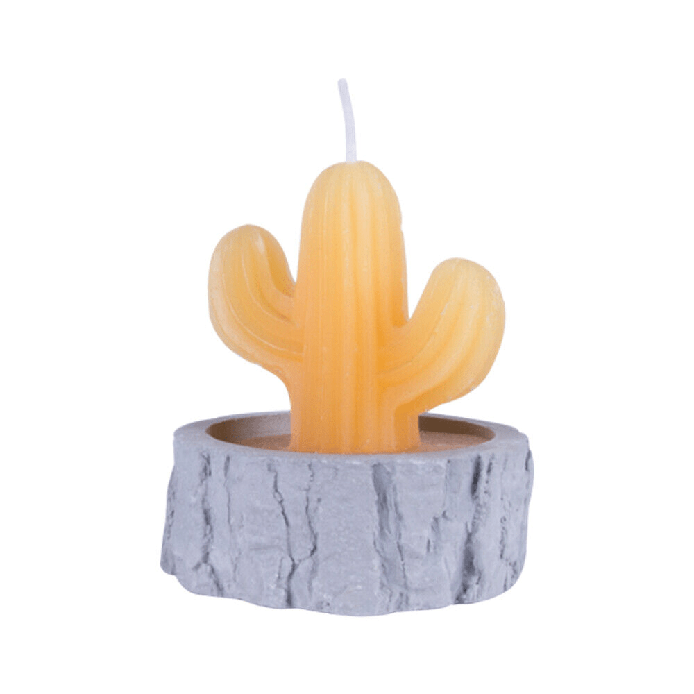 Lazy Dayz 4Pcs/set Simulation Plant Cactus Candle Tea Light Home Decor Table Tealight Mini