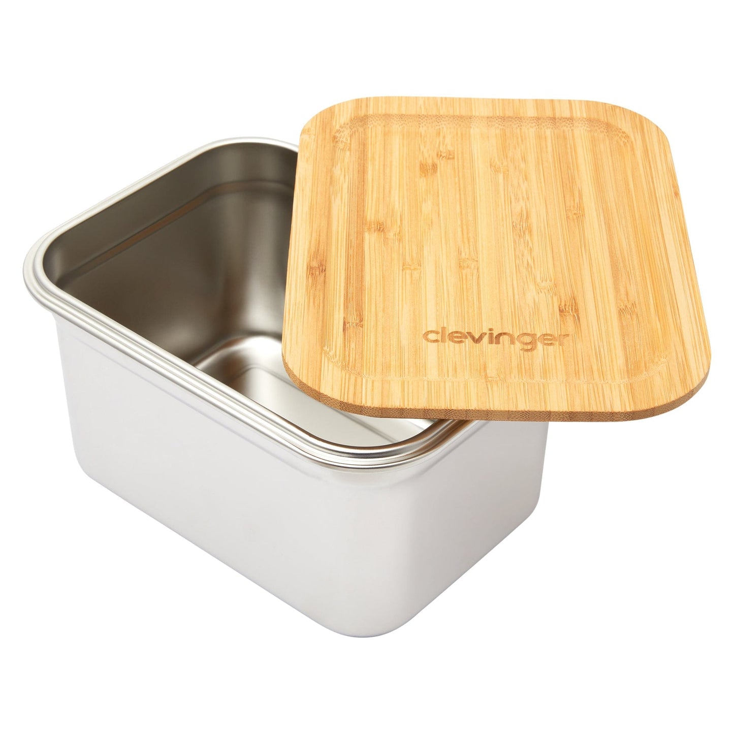 Clevinger Lunch Box Clevinger Stainless Steel Bamboo Extra Large Lunch Box 2000ml