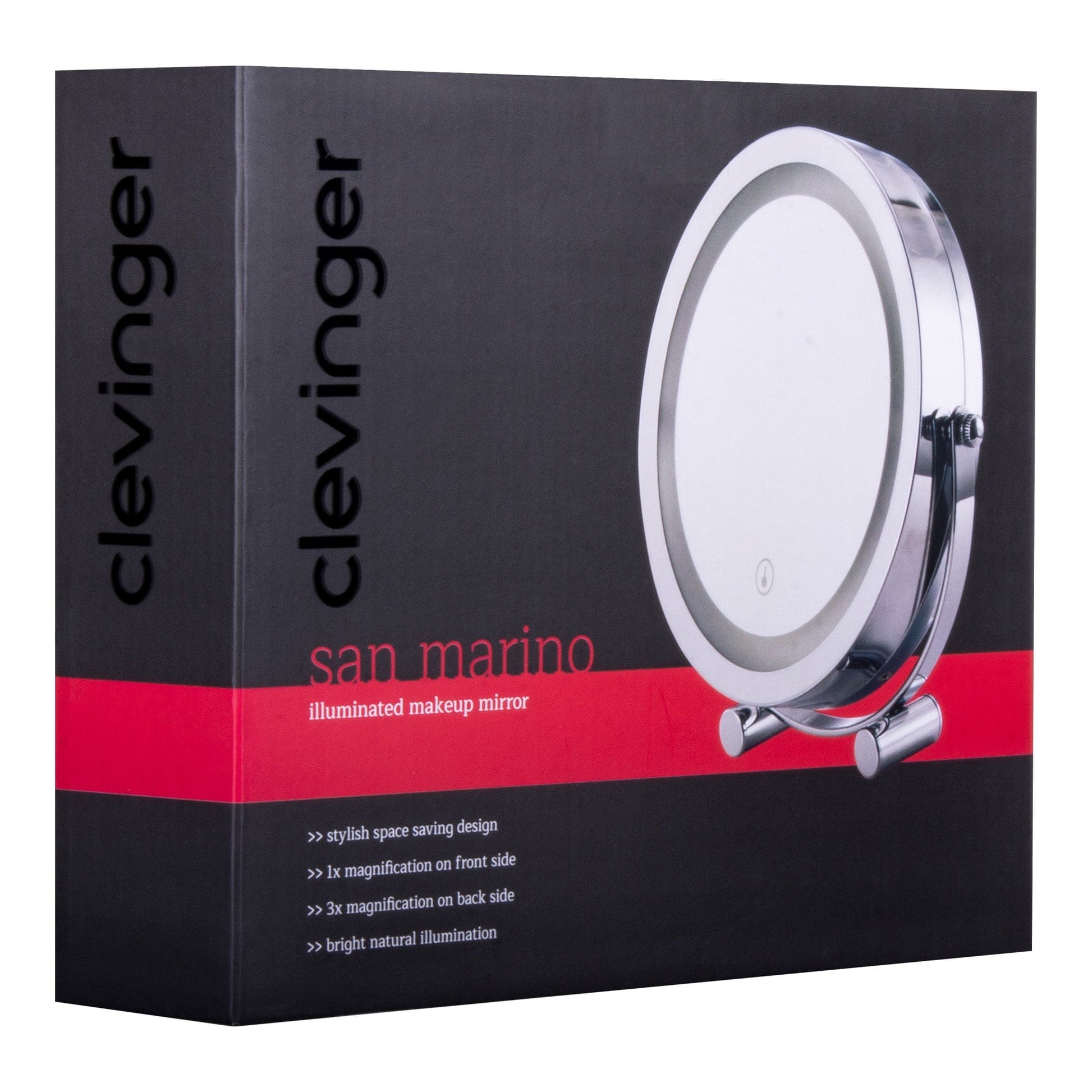 Clevinger Mirrors Clevinger San Marino 3x Magnifiying LED Illuminated Makeup Beauty Mirror