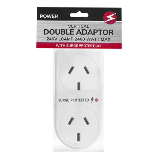 Living Today Extension Cords 2400W Double Vertical Adapter With Surge Protection