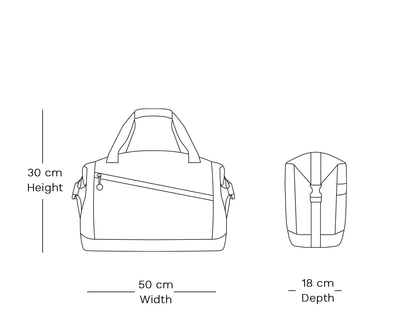 Flightmode Bags and Luggage Flightmode Duffel Bag - Gray