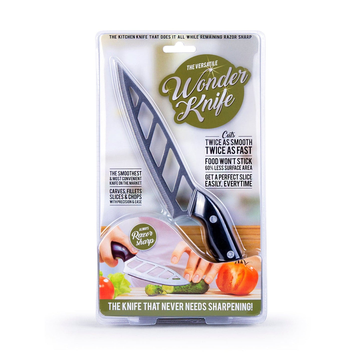 Living Today Homewares The Versatile Wonder Knife Chef Knife Standless Stell Blade Stay Smooth & Sharp