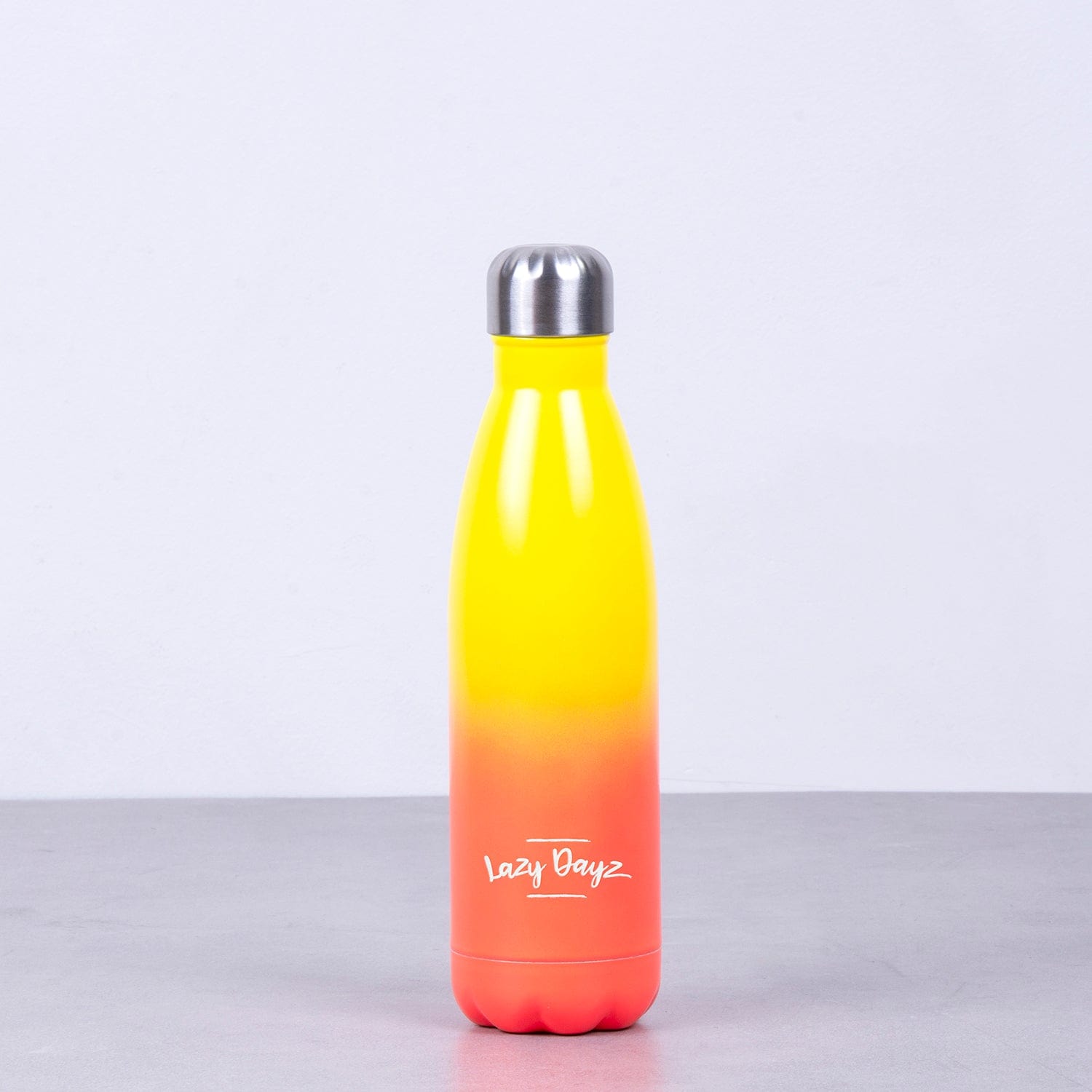 Lazy Dayz Hydration Lazy Dayz Daily Drink Bottle 500ml - Yellow Peach Ombre