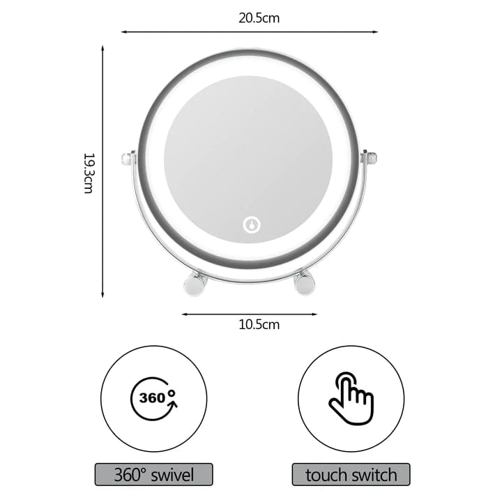 Clevinger Mirrors Clevinger San Marino 3x Magnifiying LED Illuminated Makeup Beauty Mirror
