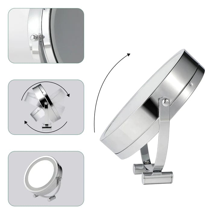 Clevinger Mirrors Clevinger San Marino 3x Magnifiying LED Illuminated Makeup Beauty Mirror