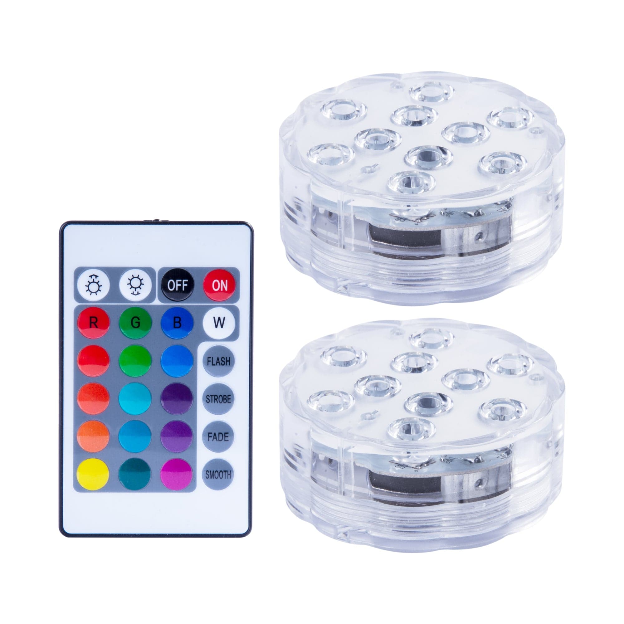 Multi color remote controlled deals submersible led light