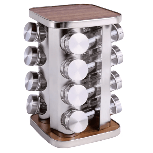 Clevinger Spice Organizers Clevinger 16 Piece Rotating Spice Rack Organiser Set