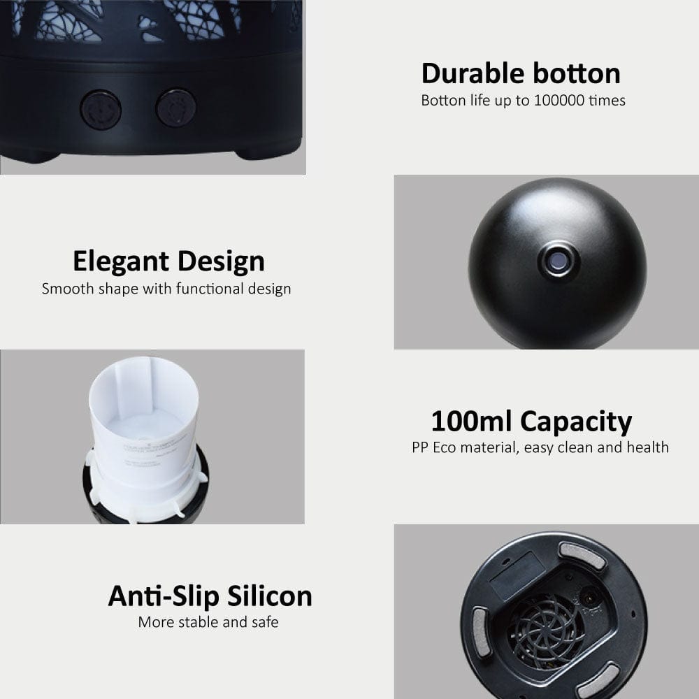 Living Today Gifts and Novelties Clevinger Ultrasonic Touch Control Colour Changing Diffuser / Air Humidifer