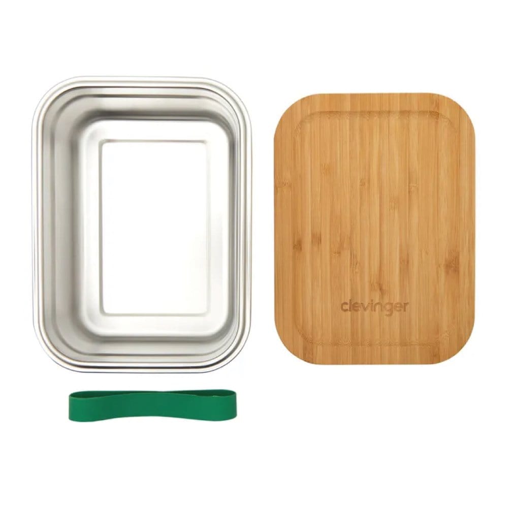 Clevinger Lunch Box Clevinger Stainless Steel Bamboo Large Lunch Box 1200ml
