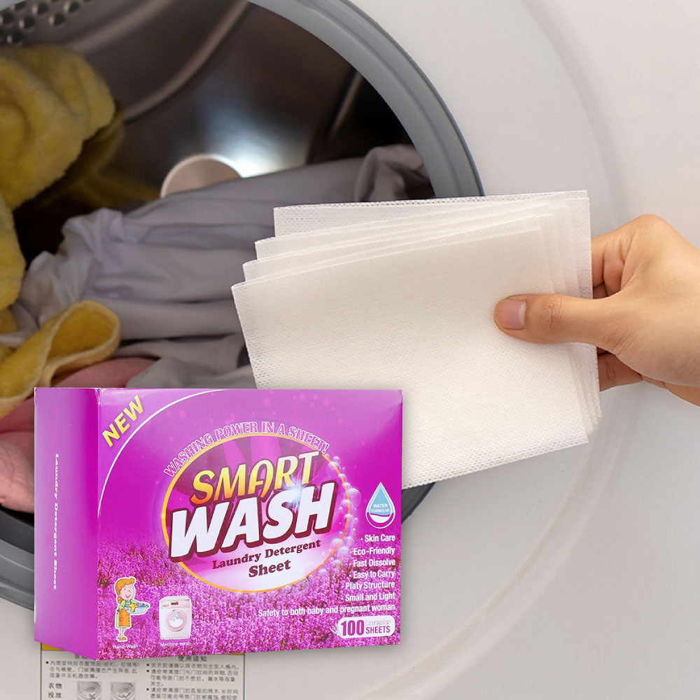 Simplify Your Laundry Routine with the 100 Sheets Eco-Friendly Ultra Concentrated Laundry Detergent Sheets!