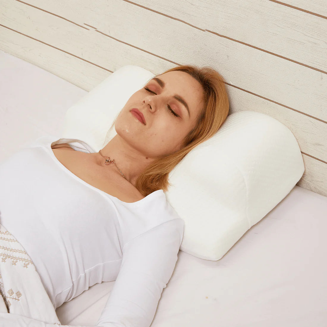 Experience Blissful Slumber with Our Memory Foam Beauty Sleep Pillow: Alleviate Neck and Shoulder Pain Today!