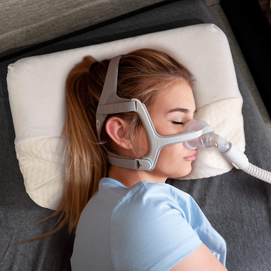 Unwind in Comfort: The CPAP Contour Sleep Therapy Memory Foam Pillow