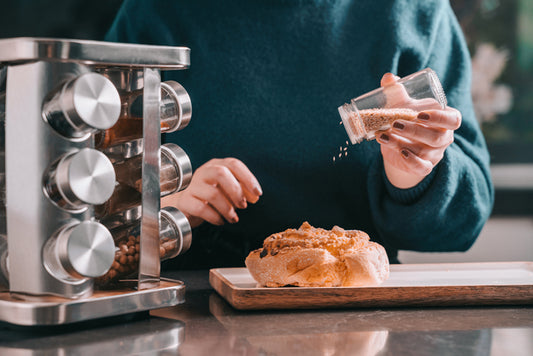 Effortless Kitchen Organization with the Clevinger 16 Piece Rotating Spice Rack Organizer Set! and the Clevinger Rotating Spice Rack Organiser with 16 Jars!