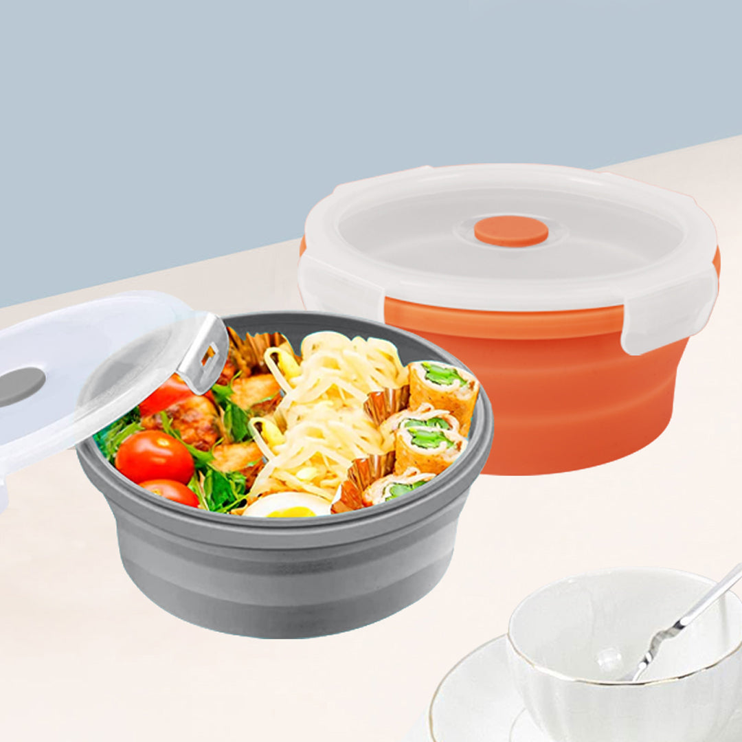 Revolutionize Your Kitchen with Cook Easy 2pc 540ml Collapsible Silicone Storage Containers