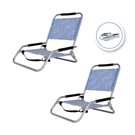 Two Foldable Beach Chairs for Slower Afternoons Outside