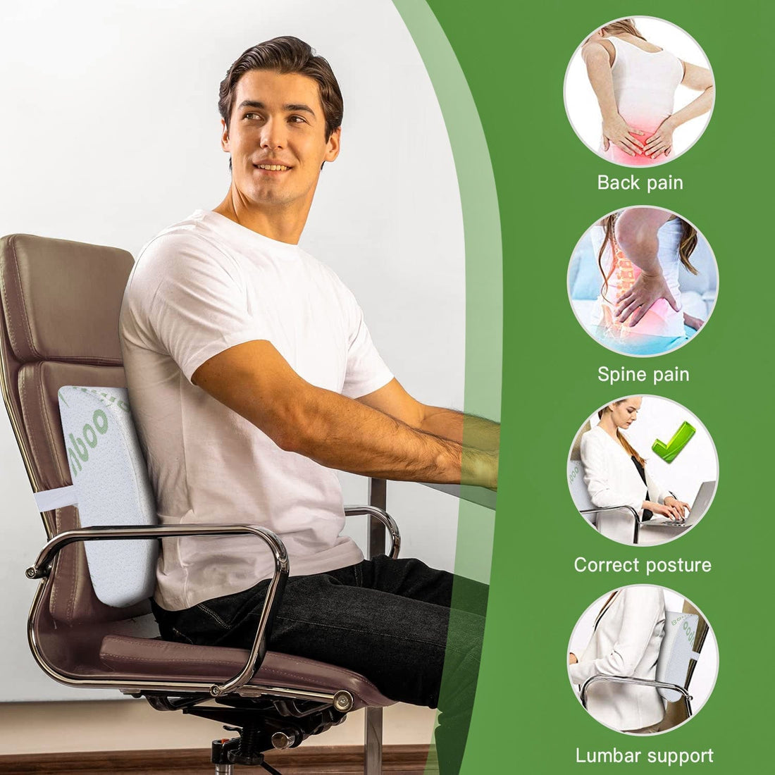 Relieve Back Pain with an Ergonomic Lumbar Support Pillow