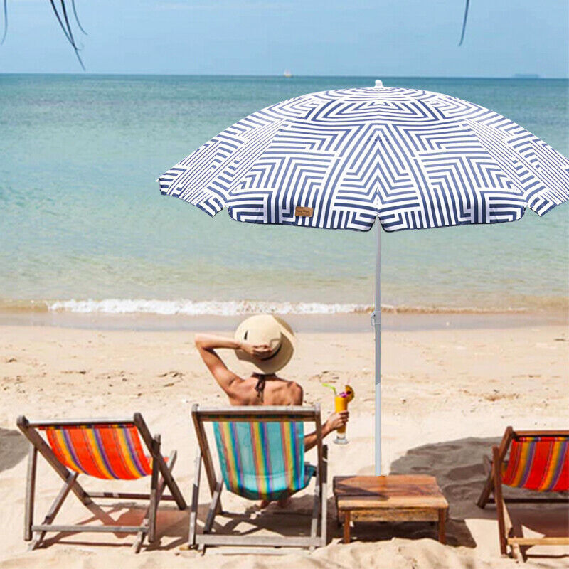 Lazy Dayz 1.8m Tiltable Beach Umbrella with Carry Bag: Your Perfect Beach Companion