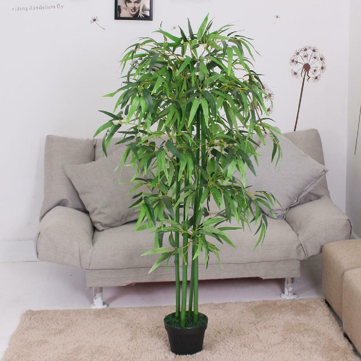 Living Today home decor 120cm Faux Artificial Home Decor Potted Bamboo Plant