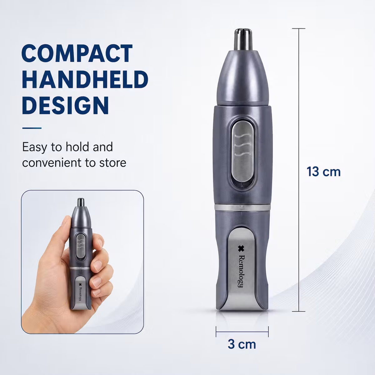 Remology 2-in-1 Men's Nose, Ear & Beard Detail Trimmer Grooming Kit