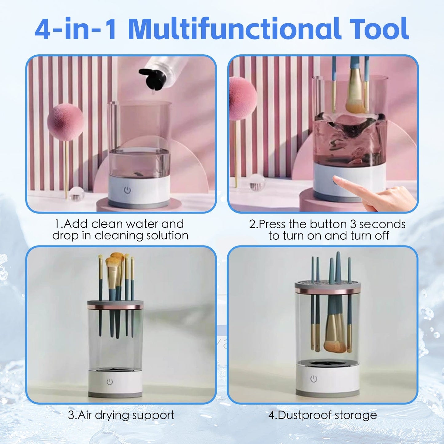 Remology Health & Beauty Makeup Brush Cleaning And Drying All-in-one Machine