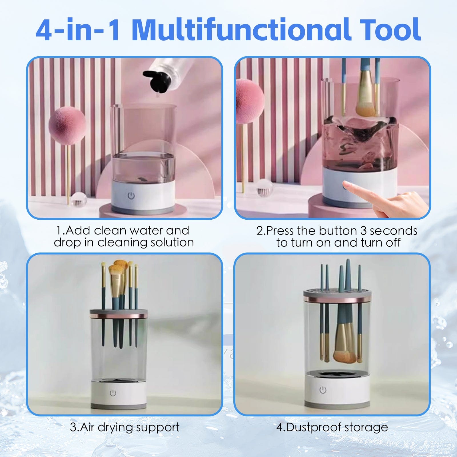 Remology Health & Beauty Makeup Brush Cleaning And Drying All-in-one Machine