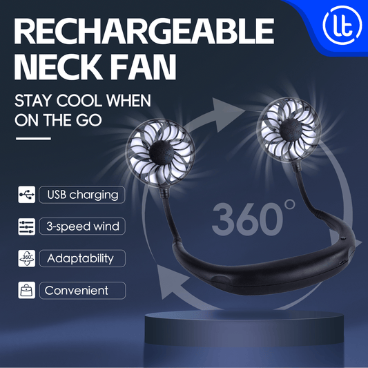 Sports Fan Hanging USB Charging Travel Creative Neck Tool Portable 3 Speeds