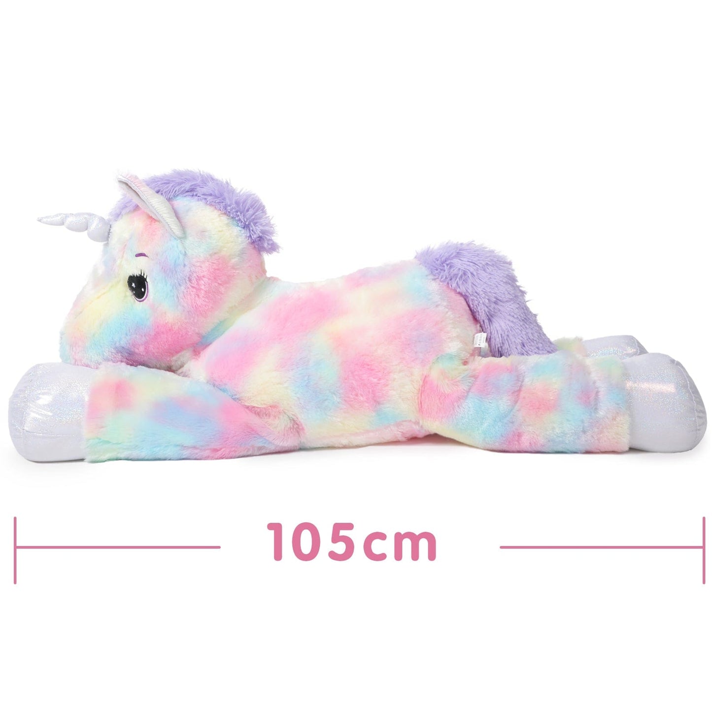 Fandcy Toys & Games 105cm Jumbo Lying Unicorn Soft Plush Toy