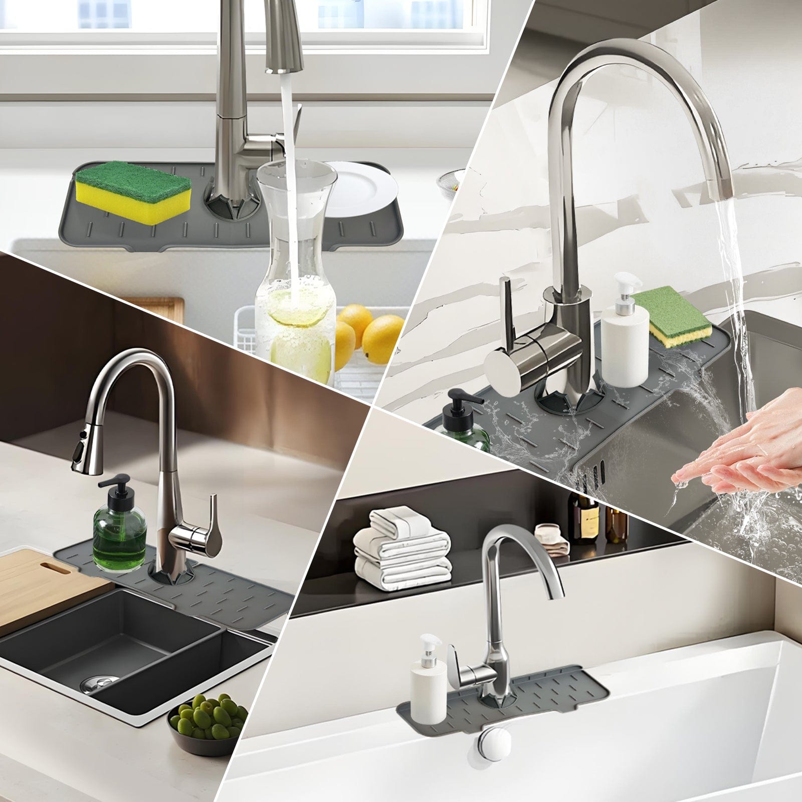COOK EASY Sink Mats SINK FAUCET DRIP TRAY