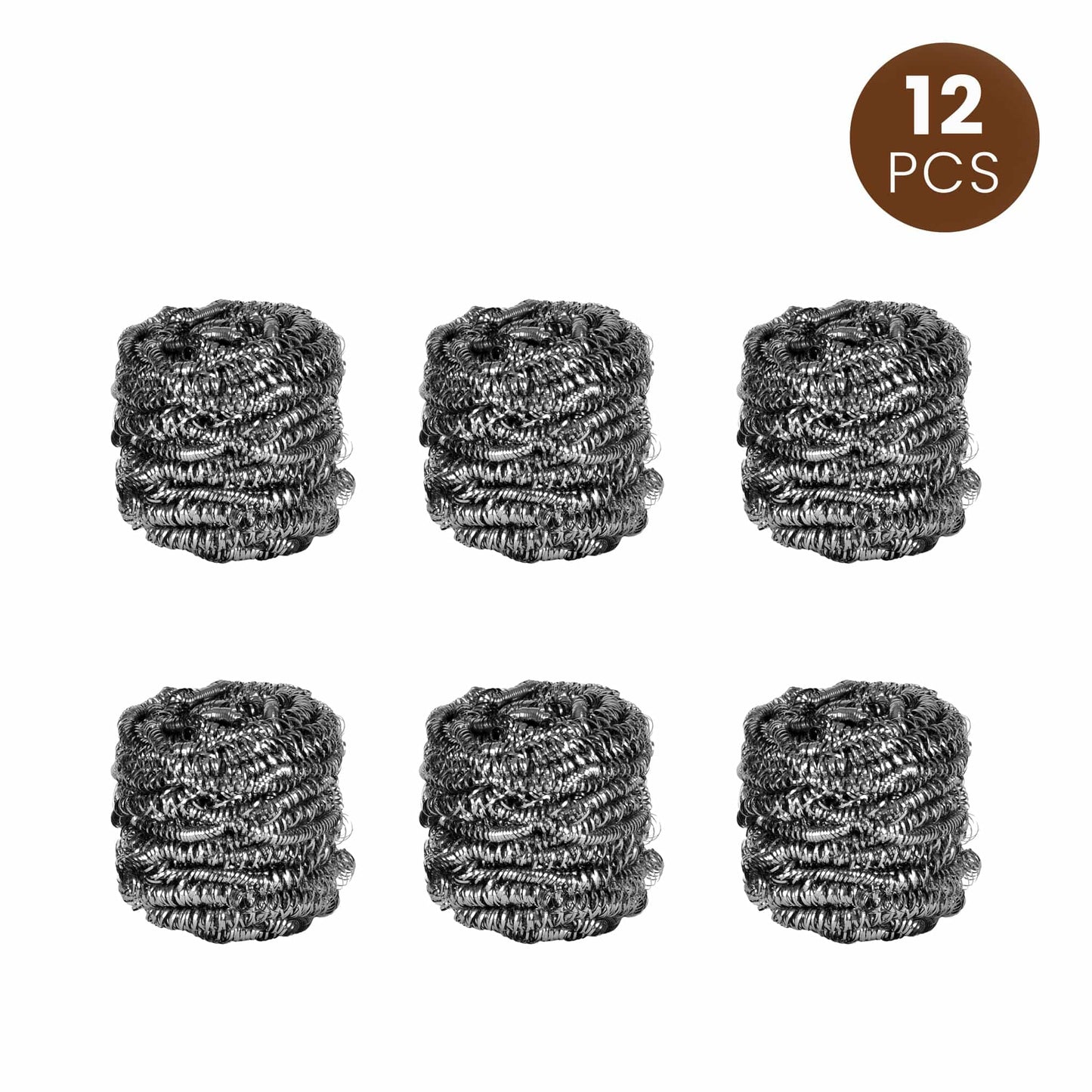 Spiffy STAINLESS STEEL SCOURERS 12 PACK