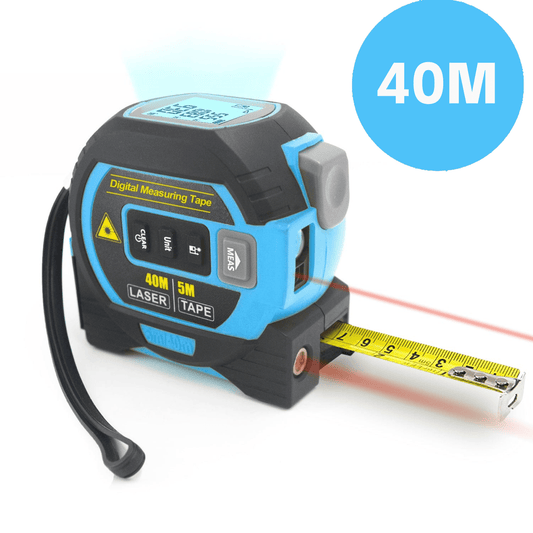 Living Today laser tape measure 40m Laser Measure, Cross-line Laser Level, 5m Tape Measure Blue