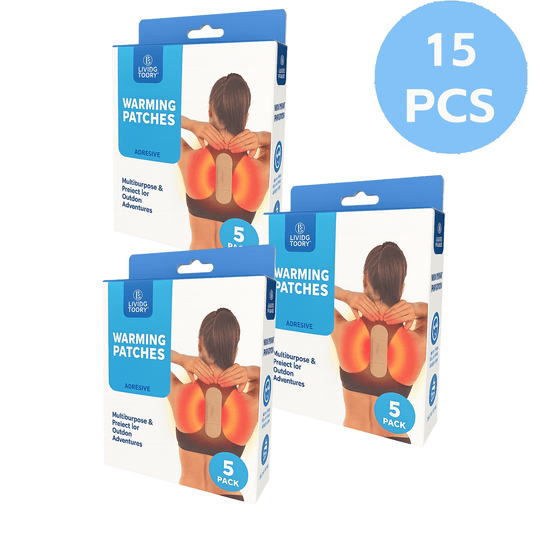 Living Today 15 Pcs Muscular Pain Self Heat Warming Patch