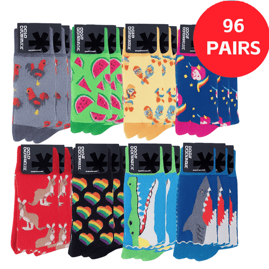 Sock Exchange Socks Novelty Socks - Wholesale 96 Pairs Novelty Socks