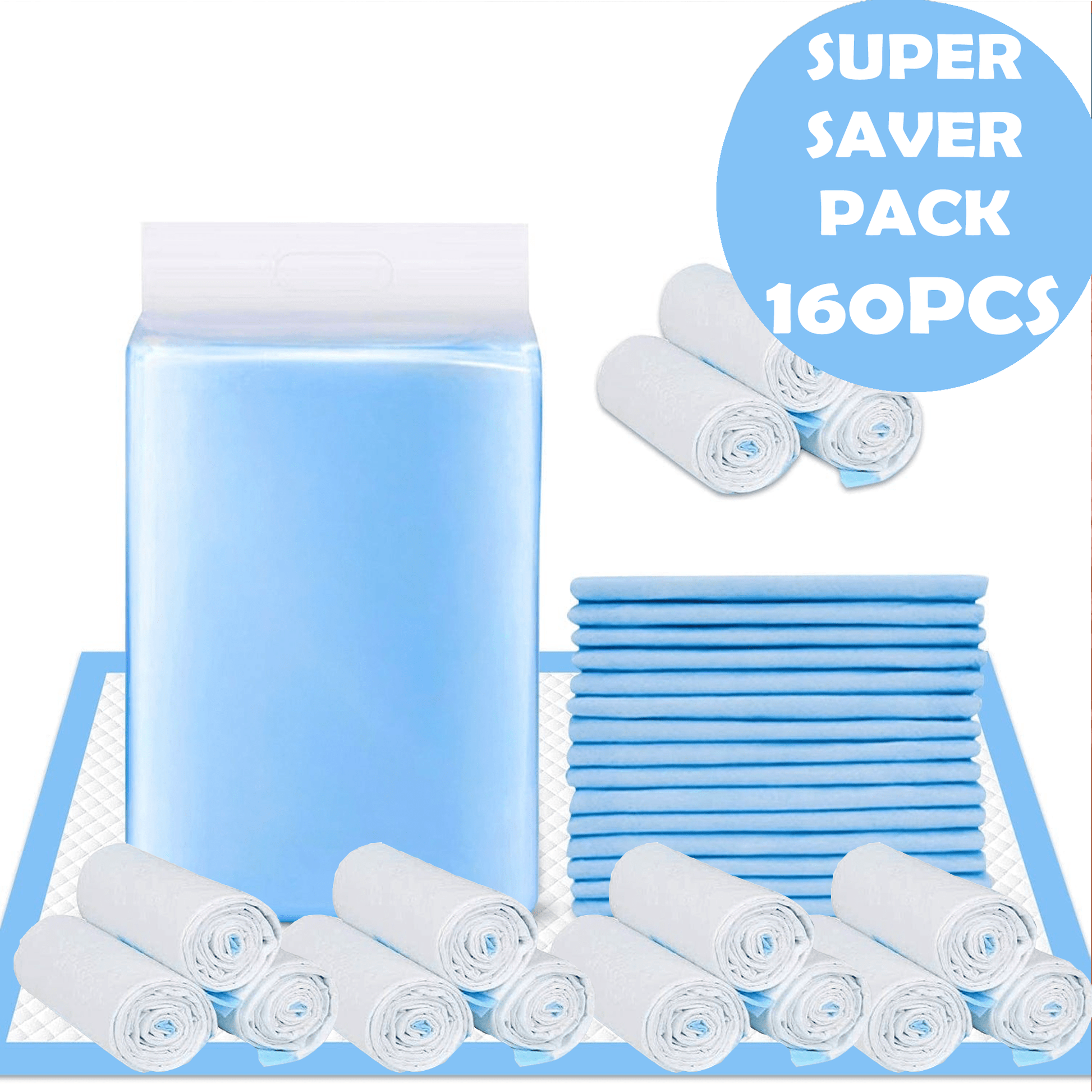 Living Today personal care 160 Pcs 90 x 60cm Adult Disposable Bed Underpads