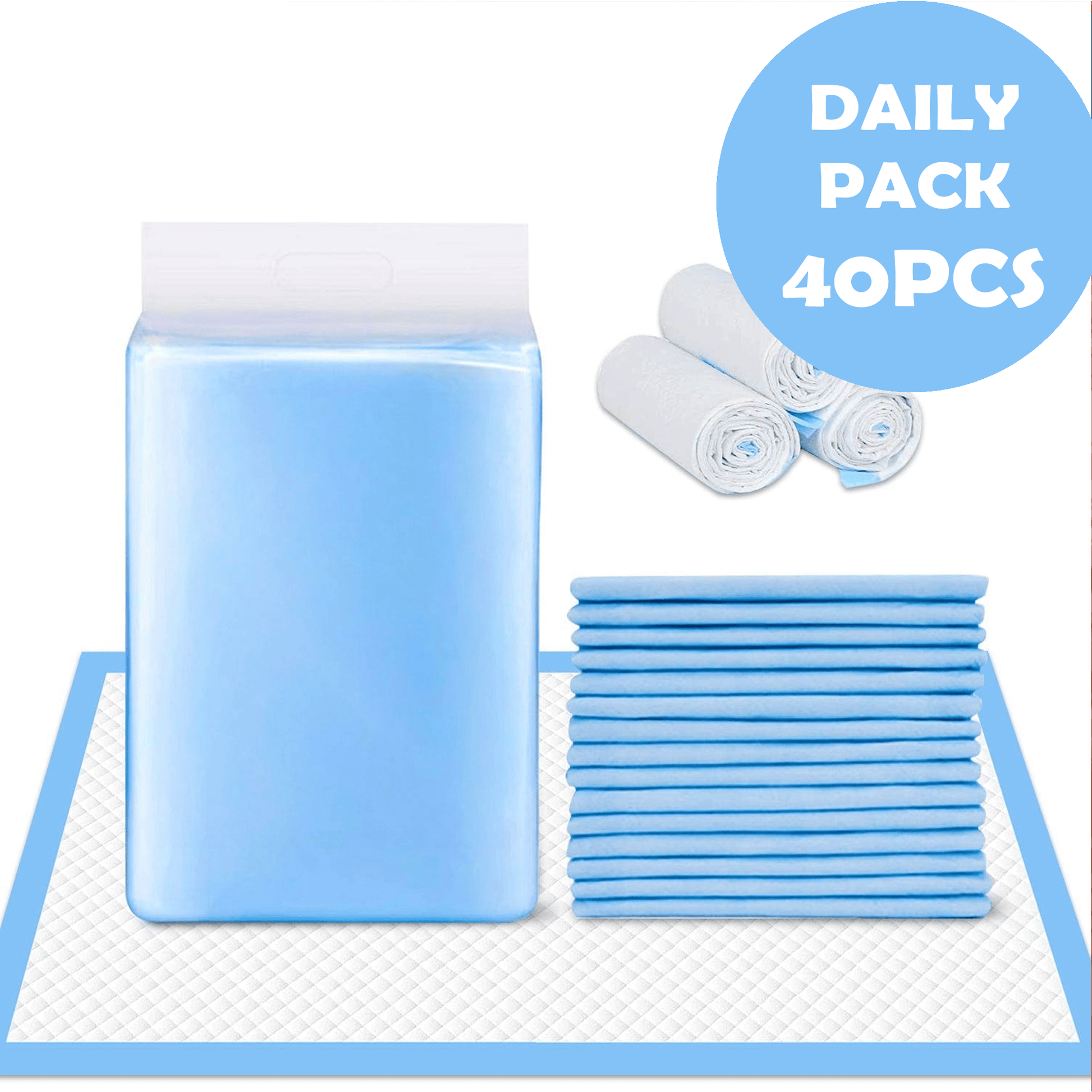 Living Today personal care 40 Pcs 90 x 60cm Adult Disposable Bed Underpads