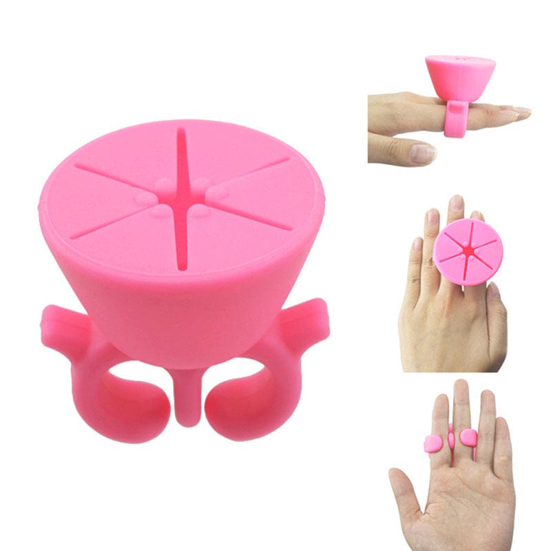 Living Today 2 Pcs Nail Polish Bottle Holder Ring