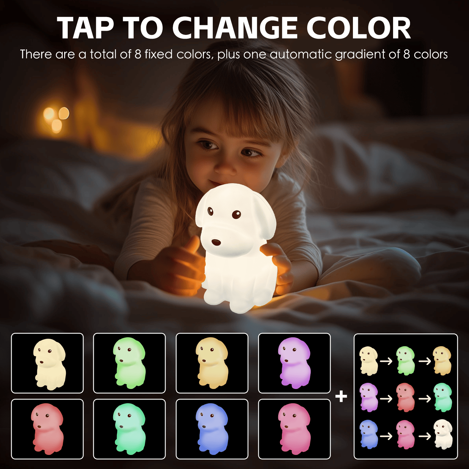 Brillar Squishy Dog Night Light