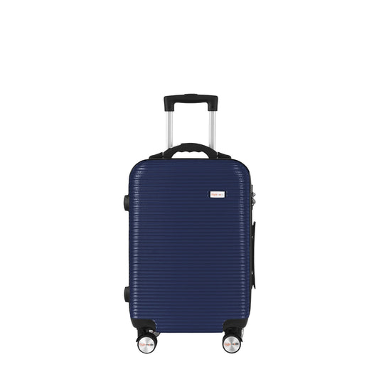 Flightmode 20" Digital Weighing Scale and USB Charging Port Lightweight Carry-on Luggage Suitcase Blue
