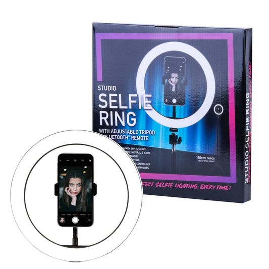 Living Today 26cm LED Selfie Ring Light with Stand and Phone Holder Circle Lightning
