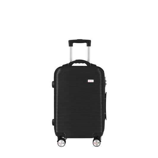 Flightmode 20" Digital Weighing Scale and USB Charging Port Lightweight Carry-on Luggage Suitcase Black