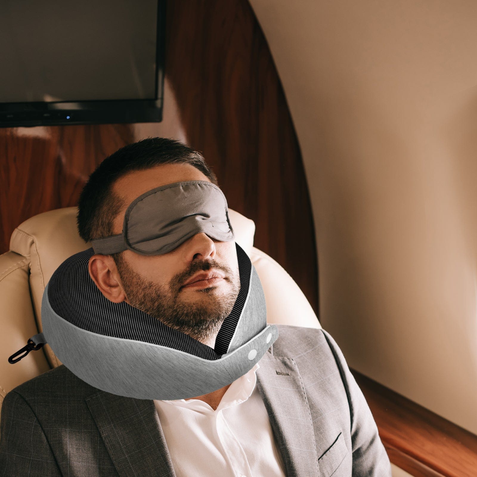 Flightmode Bags and Luggage Compact Luxury Memory Foam Travel Pillow