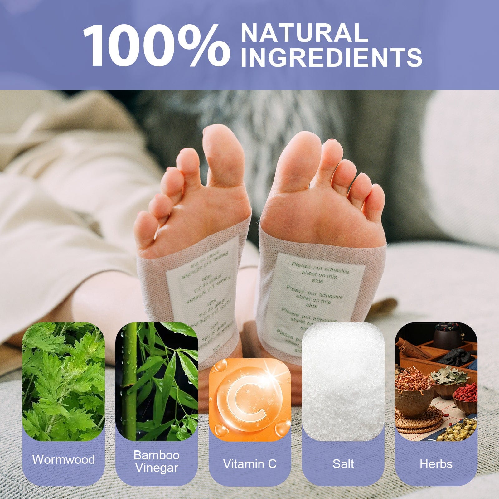 Living Today Homewares 14 Pcs Detox Foot Pads - The Cleansing Detox Foot Pads