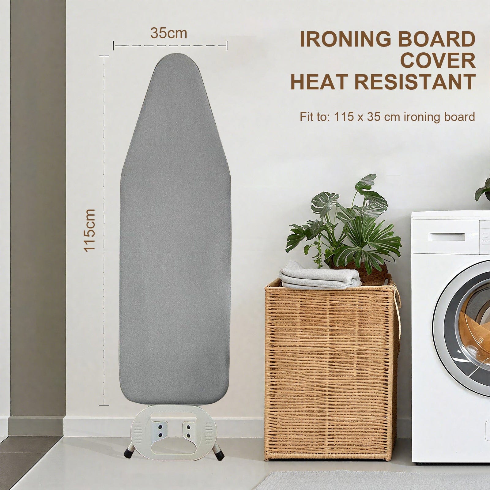 Clevinger Ironing Boards Ironing Board Cover Heat Resistant - Metallic Pink