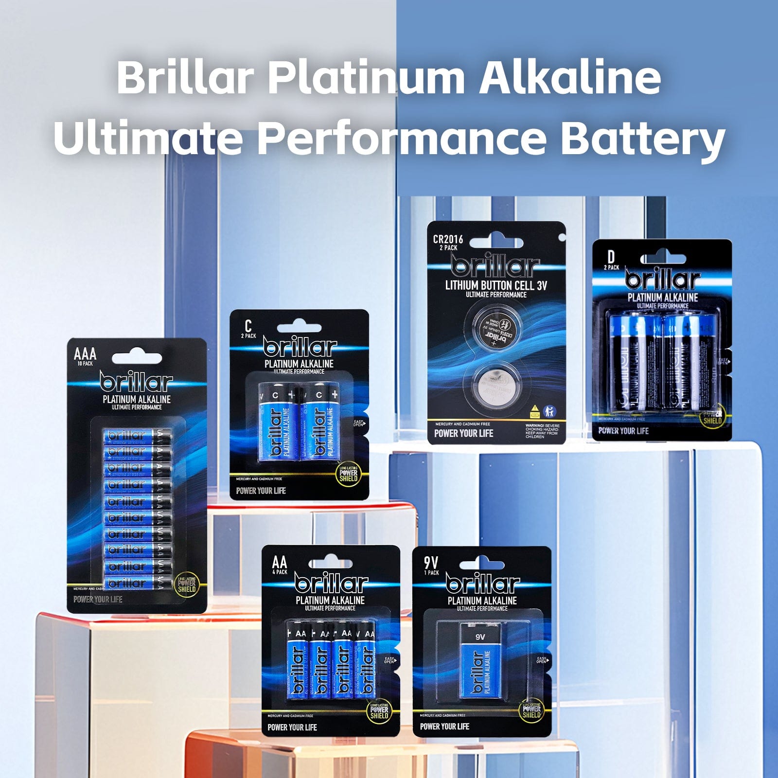 Brillar General Purpose Batteries 2 Pcs Brillar CR2032 Lithium Button Cell