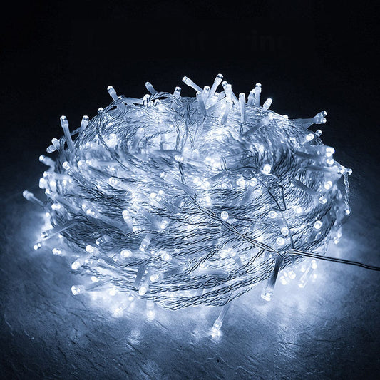 Living Today Inflatable Party Decorations 200 Solar Icicle LED Fairy Lights 8 Function Memory Hold Christmas Decoration Cool White