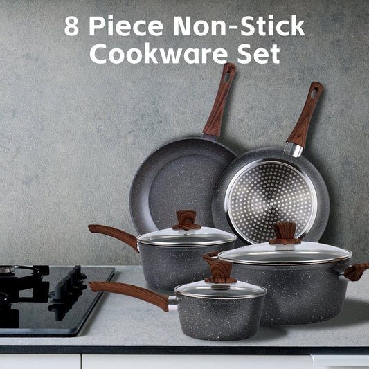 Clevinger Kitchen 8 Pcs Clevinger Non-Stick Cookware Set