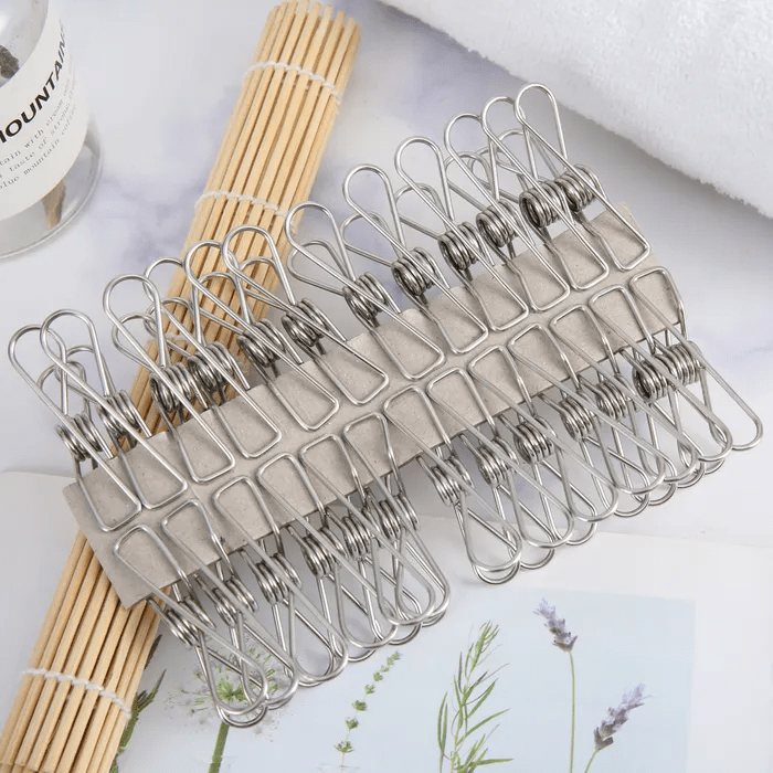 Clevinger laundry 100 Pcs Stainless Steel Pegs