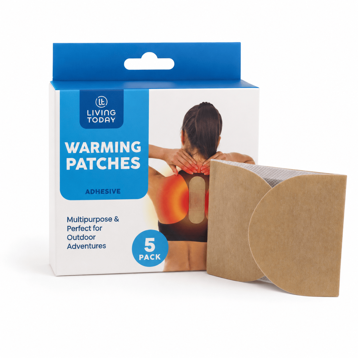 Living Today 15 Pcs Muscular Pain Self Heat Warming Patch