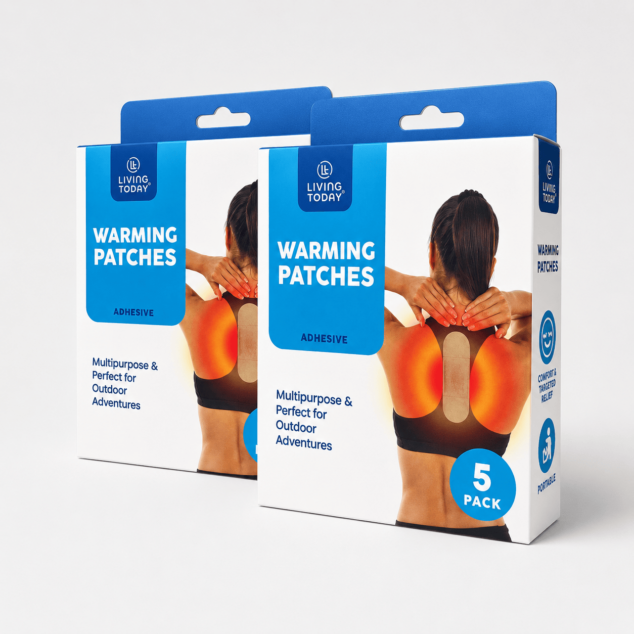 Living Today 15 Pcs Muscular Pain Self Heat Warming Patch